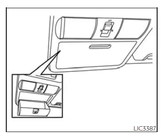 Nissan Frontier overhead sunglasses holder