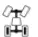 Nissan Frontier 2WD rear wheel drive selector position