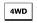 Nissan Frontier 4WD error warning message in the vehicle information display