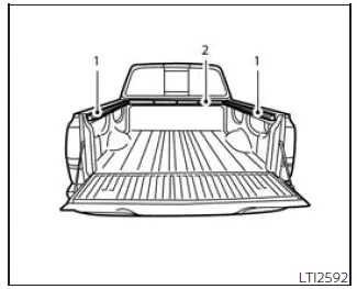 Nissan Frontier Utili-track channel system layout with side and header channels