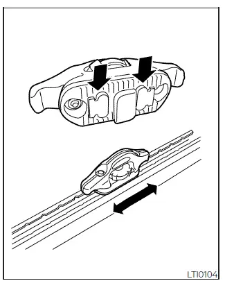 Nissan Frontier tie down cleat rotated and positioned in channel