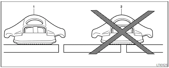 Nissan Frontier correct and incorrect Utili-track tie down cleat installation