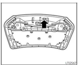 Nissan Frontier air conditioner specification label under hood