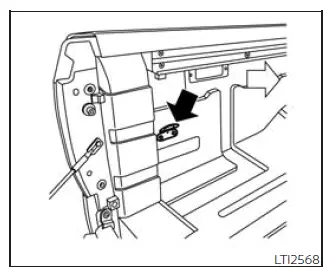 Nissan Frontier truck bed tie down hooks for securing cargo