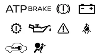 Nissan Frontier red warning lights overview