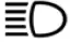 Nissan Frontier high beam headlight indicator