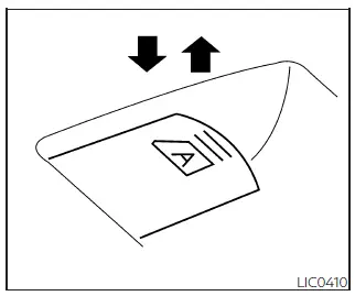 Nissan Frontier automatic window operation switch
