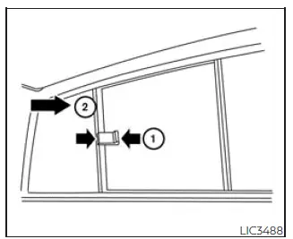 Nissan Frontier rear sliding window operation